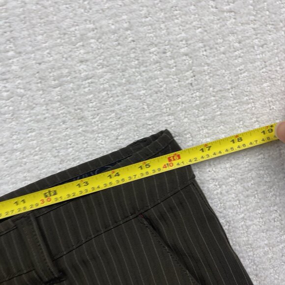 Y2K Hurley Skater Shorts Dark Brown Striped Art Department Men Sz 30 Goth Punk - Picture 5 of 13